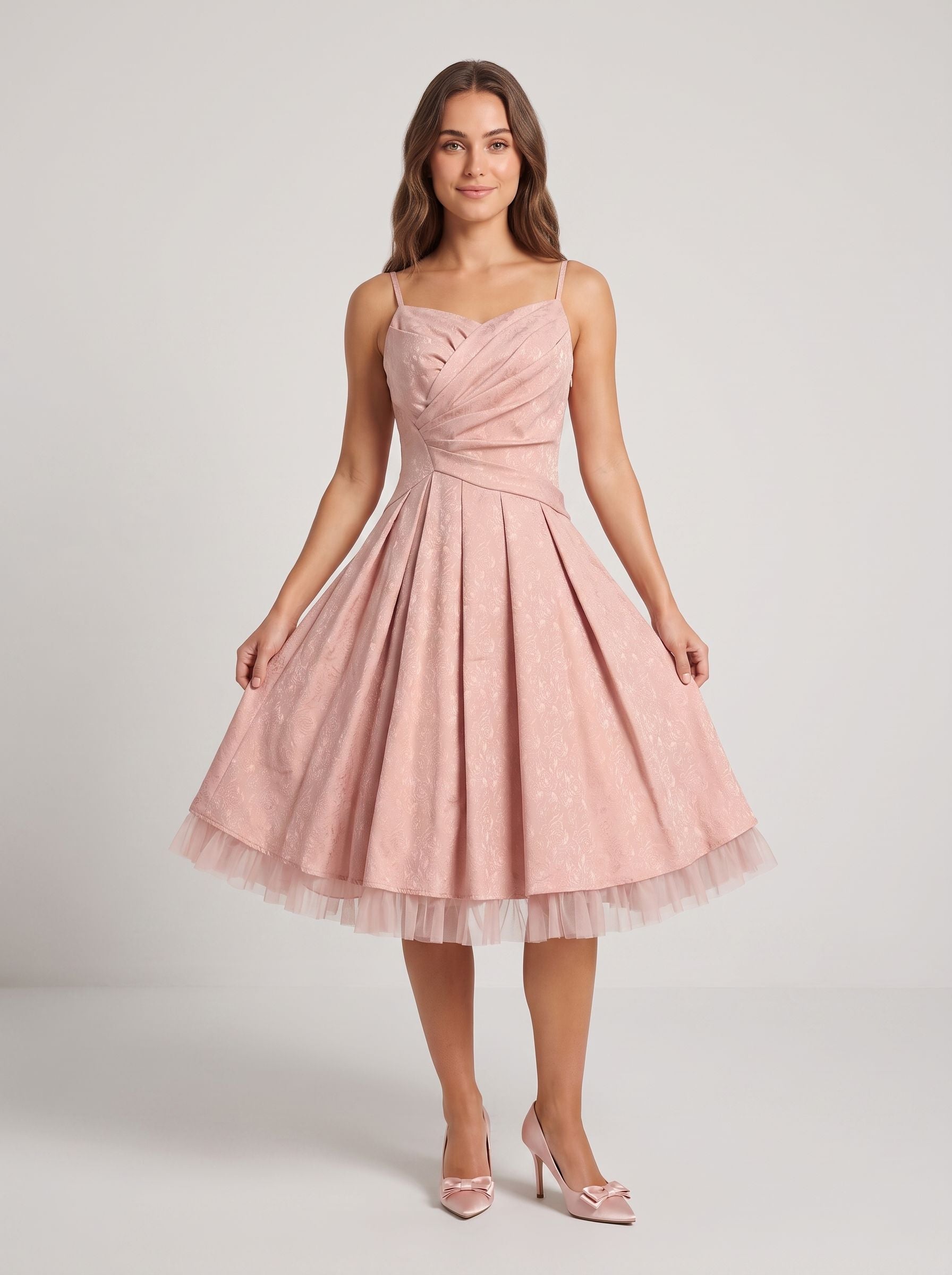 Petal Satin A-Line Sweetheart Lace-up Short Dress with Floral Print